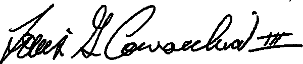 Signature of Louis G. Cornacchia III, M.D.